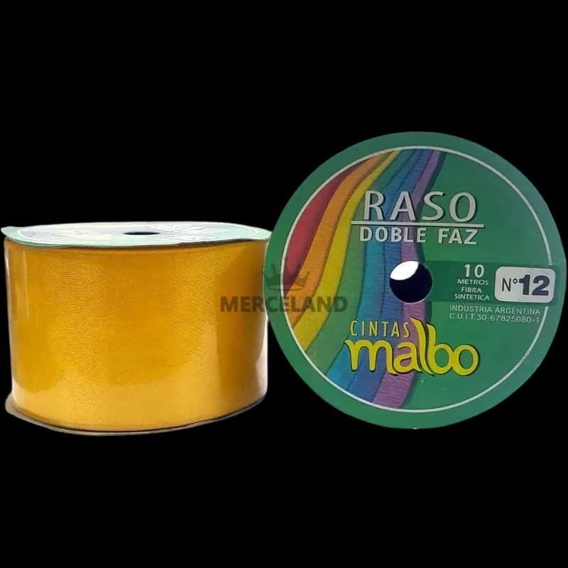 Cinta de Raso Doble Faz Malbo N° 12 - 10 metros